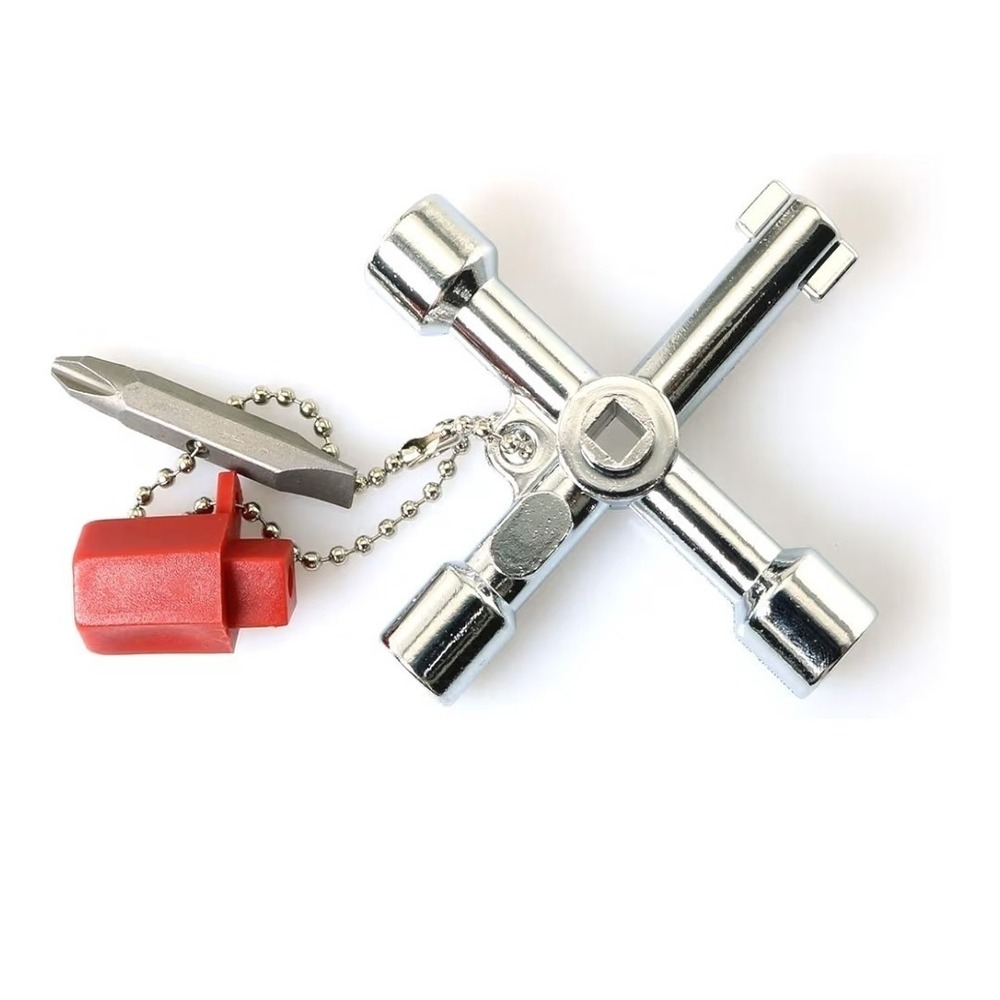 4 Way Cross Key Multi-Functional 4 in 1 Universal‎ Utilities Key